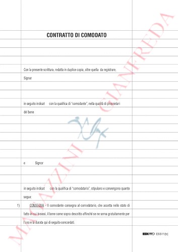 CONTRATTO DI LOCAZIONE PER FINALITÀ TURISTICA E5515